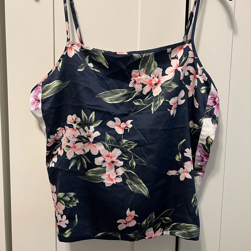 Victoria's Secret Dark Blue Floral Cami